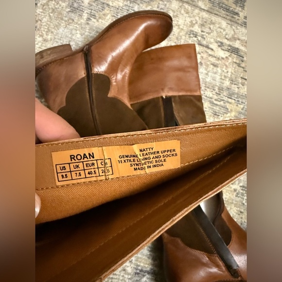 NEW Roan by Bed Stu Natty tall Brown Leather suede Knee-High riding Boots - Picture 11 of 14